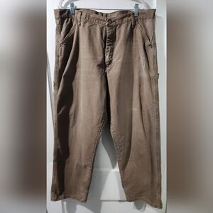 Men's Brown Work Cargo Pants size 38x30